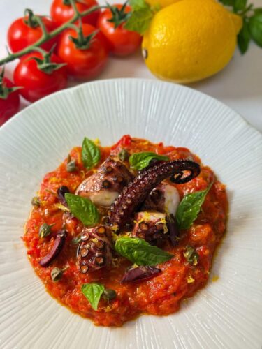 Charred octopus